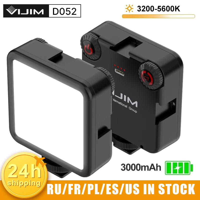 Ulanzi VIJIM VL81 LED Video Light Camera Light 3200-5600K 850LM 6.5W With Cold Shoe Mini Vlog Fill Light 3000mAh Panel Lamp