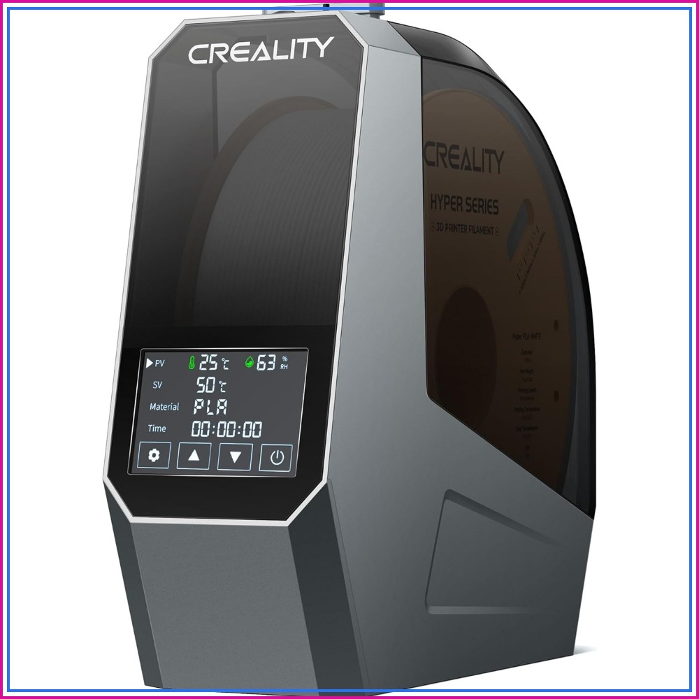 3D プリンター用 360° 加熱フィラメント ドライヤー ボックス、110W PTC、LCD タッチ、48H タイマー、1.75/2.85mm