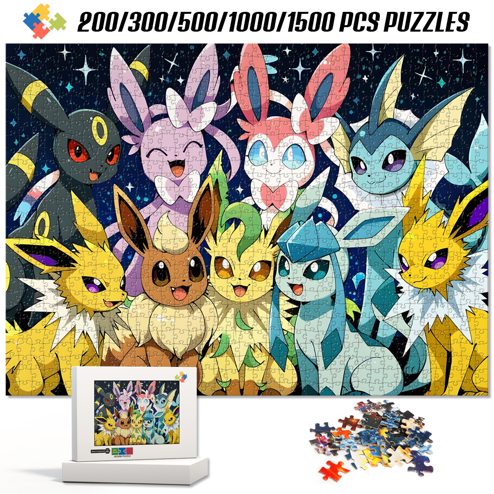 クラシックポケモン 1000ピース ジグソーパズル モンテッソーリ 教育学習玩具 ストレス解消 DIY アートクラフト すべての年齢層に最適なギフト