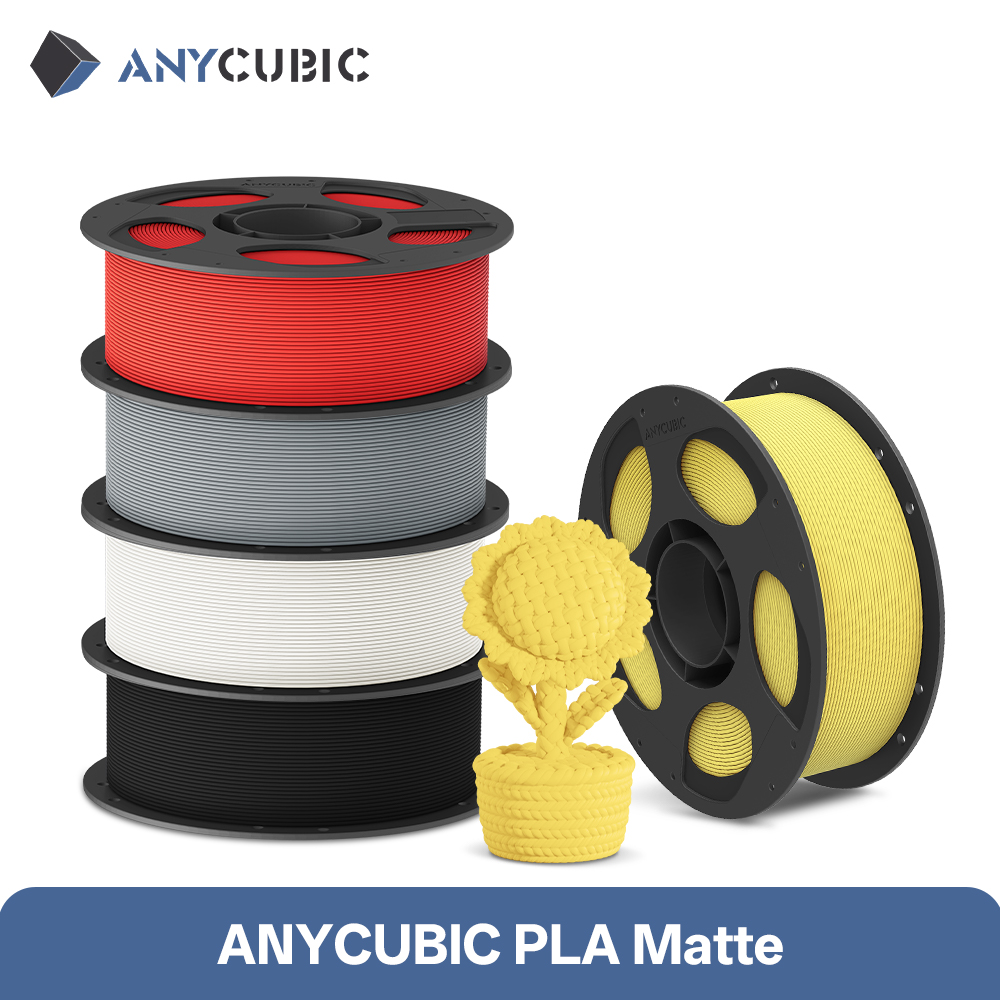 ANYCUBIC 3KG PLA マットフィラメント 1.75mm 複数色 3D プリンターフィラメントマット PLA 印刷 Materail コブラ X コブラ S1C 用