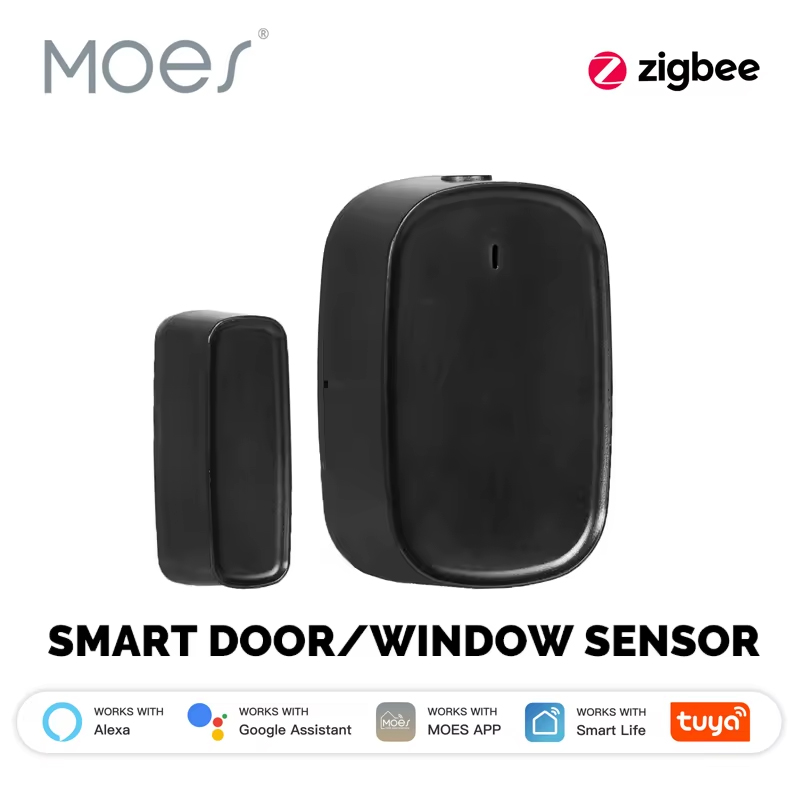 MOES Tuya ZigBee スマートウィンドウドアゲートセンサー検出器スマートホームセキュリティ警報システムスマートライフアプリリモコン