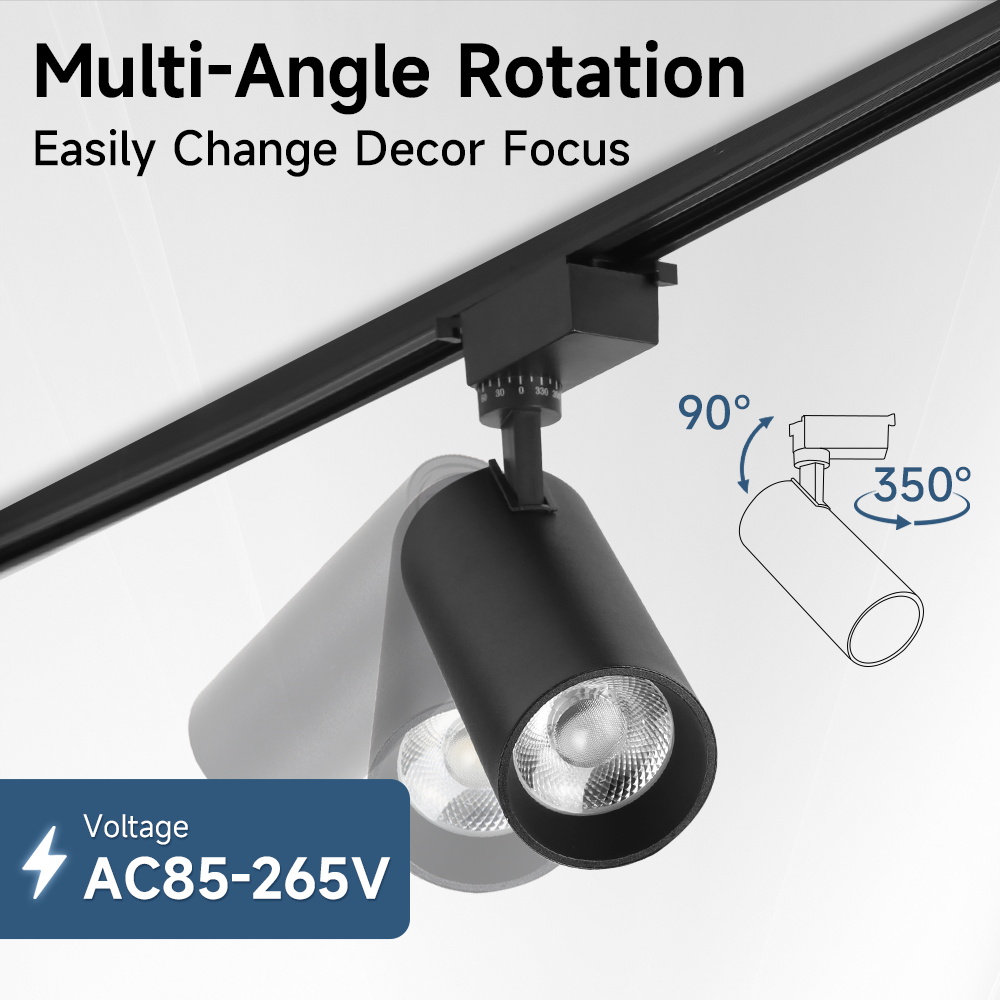 明るいトラックスポットライト AC180-265V COB 天井照明屋内リビングルーム店舗トラックライトセットレール装飾 Led トラックランプ