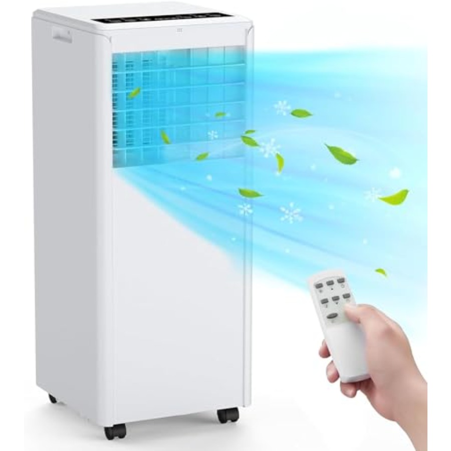 8000 BTU ポータブルエアコン、エアコン 3-in-1 冷却、最大 350 平方フィートのファン除湿機、リモコン、24 時間