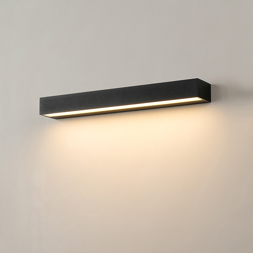 12 ワット 18 ワット 30 ワット LED ウォールランプ屋外防水ストリップウォールライトポーチ看板照明中庭の庭の装飾照明器具アルミ