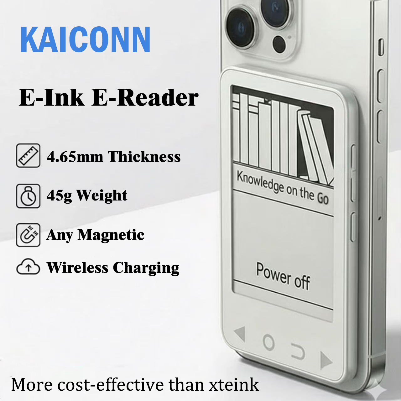 2026 新モデル Kaiconn 電子ブックリーダーインクスクリーン磁気軽量 3.52 インチ 122-PPI ポータブル電子ブックリーダー With128MB