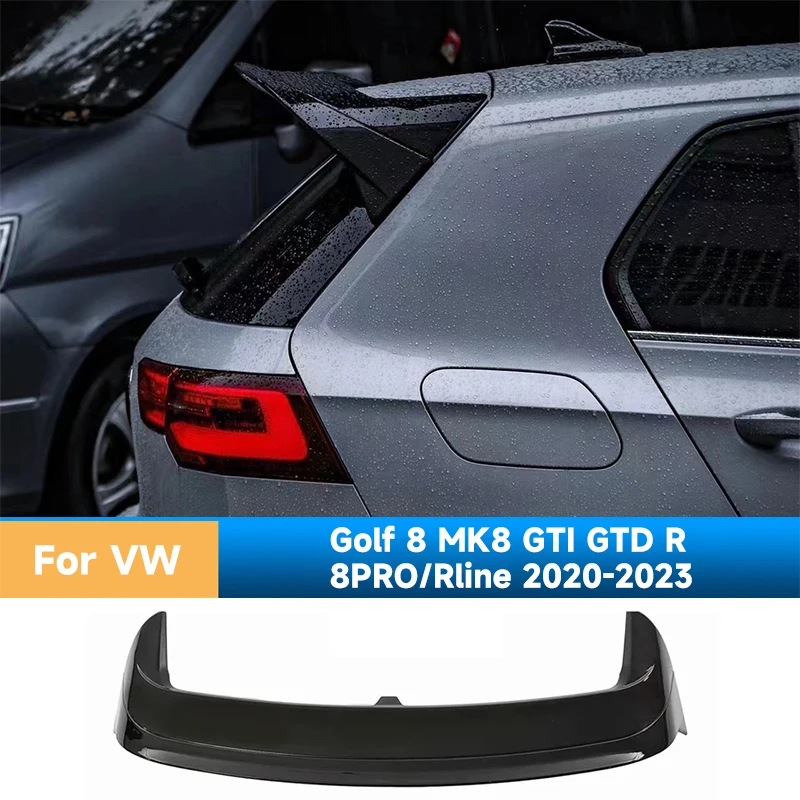 CS スタイルルーフスポイラーウィングキットチューニングカーリアトランクブーツスポイラーウィング VW ゴルフ 8 MK8 GTI GTD R 8PRO/Rline 2020-2023 リアリップ用