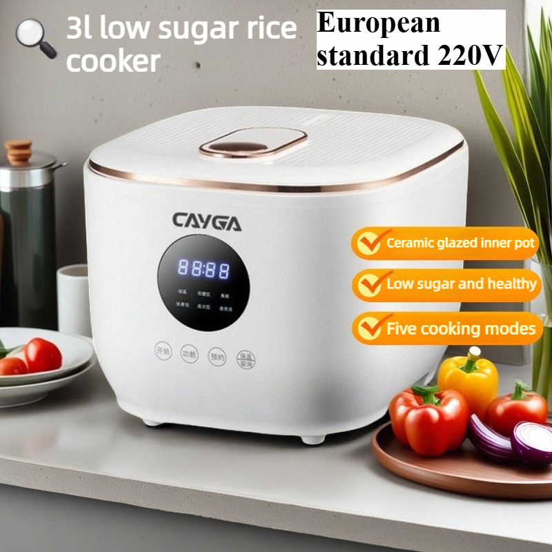 3L ホームスマート炊飯器予約調理用 220V セラミック釉の内釜配達低糖蒸しバスケット