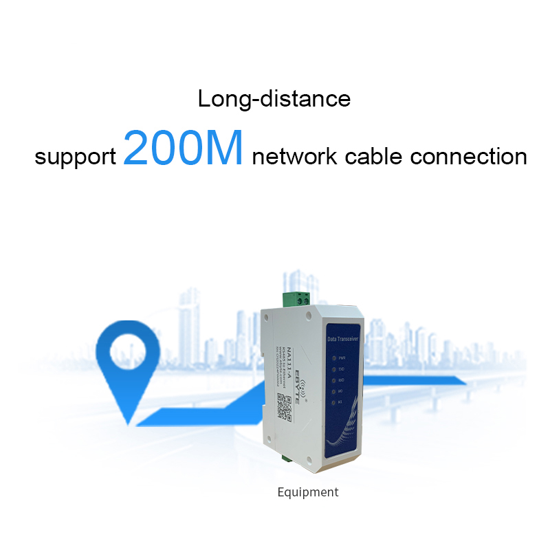 RS485 RJ45 シリアルイーサネットサーバーネットワークプロトコルシリアルデバイス DC 8 〜 28V IP TCP UDP HTTPD IPV4 PLC トランシーバー NA111