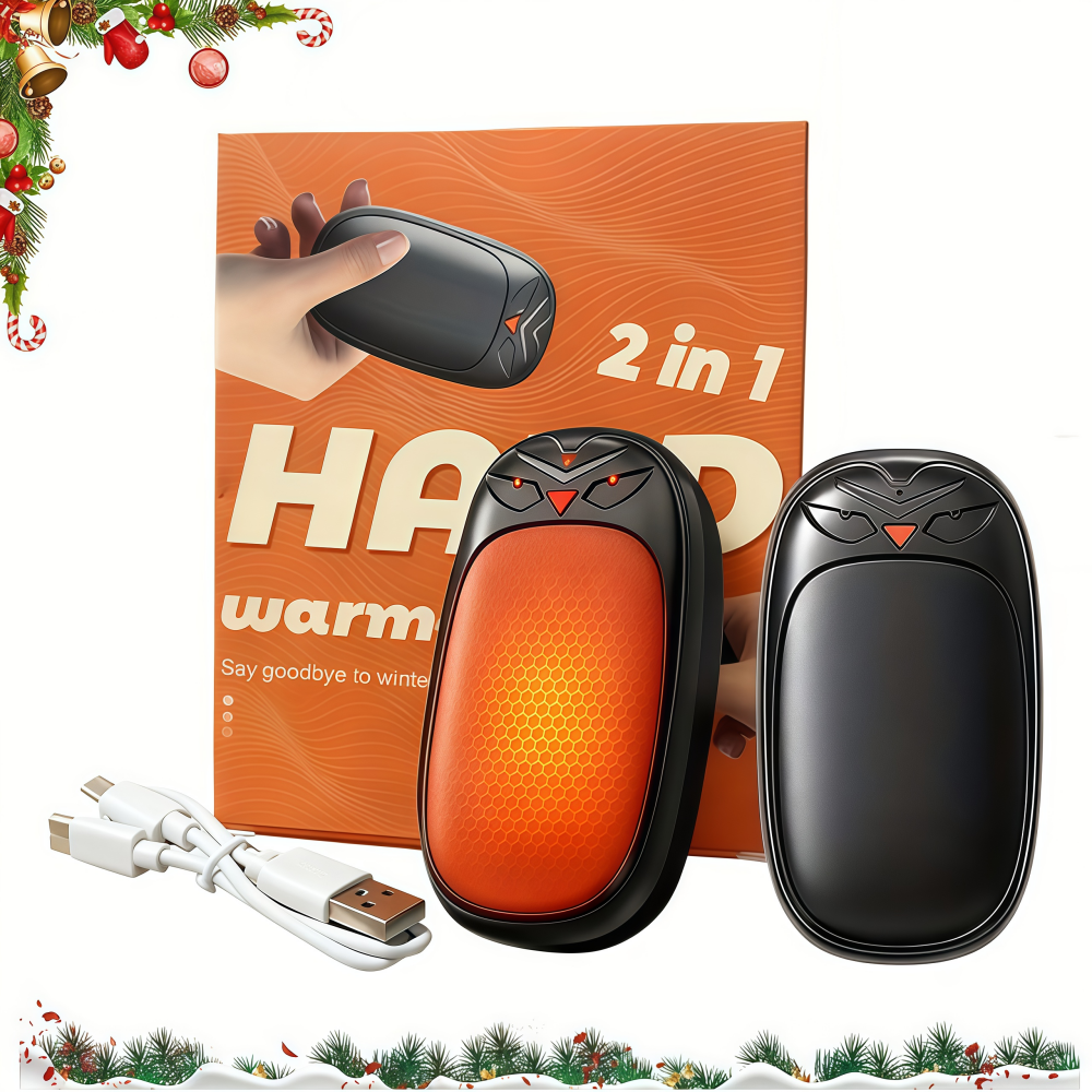 ハンドウォーマー 2000mAh*2 充電式 2 個パック電気ハンドウォーマー ハンドウォーマー ヒーター クリスマス アウトドア 狩猟 ゴルフ キャンプ