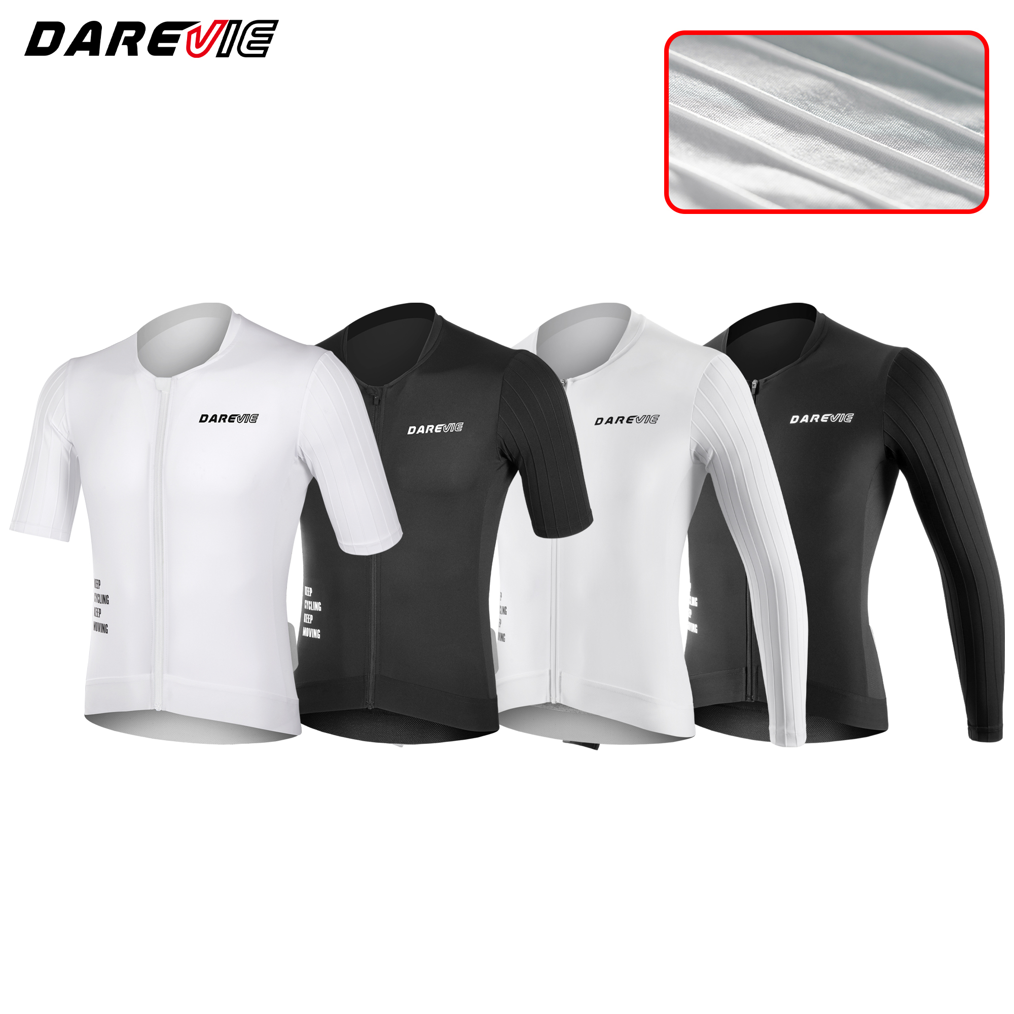 DAREVIE サイクリング ジャージ エアロ 抵抗軽減 PRO レベル マン サイクリング マイヨ 吸湿発散性 軽量 メンズ サイクリング シャツ