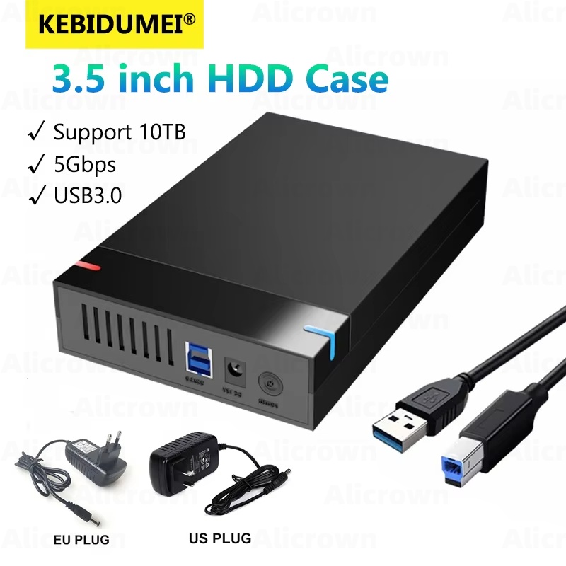 HDD ケース 3.5 インチ SATA から USB 3.0 HDD ボックスケース用外付けハードドライブリーダー PC Lapop 用 HD 外付け HDD 高速エンクロージャ