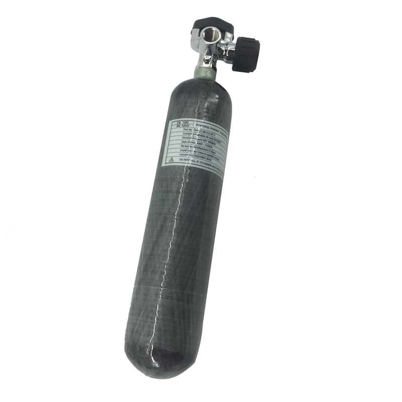 Acecare 4500PSI 300Bar 30MPA 2L カーボンファイバーシリンダーエアタンクスキューバダイビングボトル M18 * 1.5 圧力ゲージバルブ