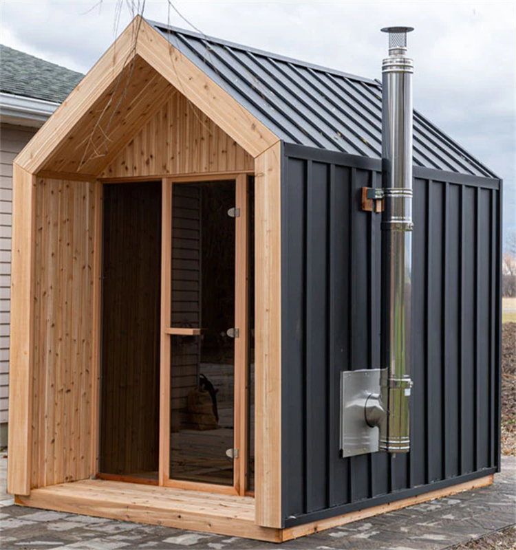 1-8 人屋外電気スチームサウナルームヘムロックスパイアデザインフィットネス痩身薪ストーブホームスパデトックスリラックス