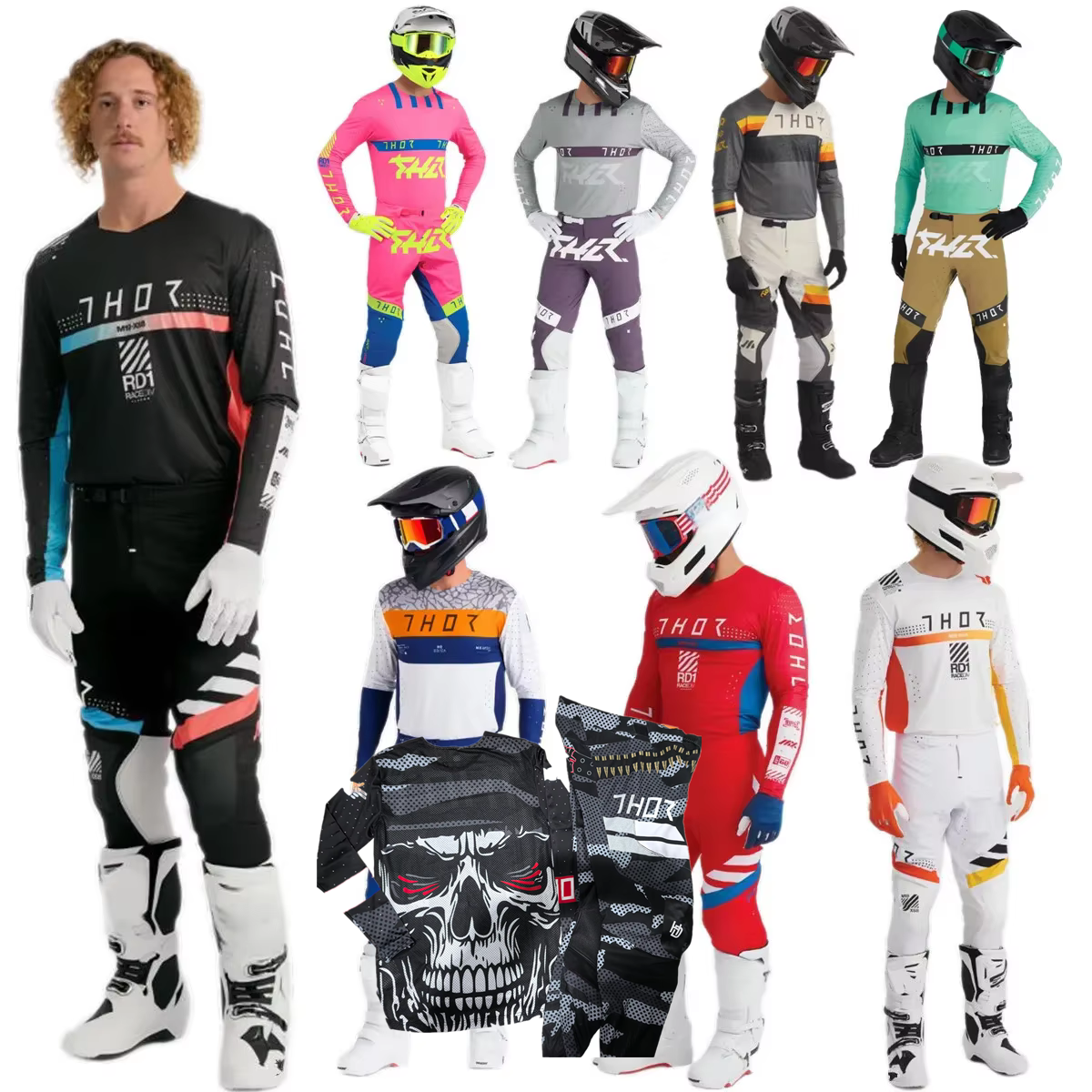 2026 FH プライムプロモトクロスギアセットシフト Mx キットトップモトコンボオートバイスーツダートバイクジャージセット