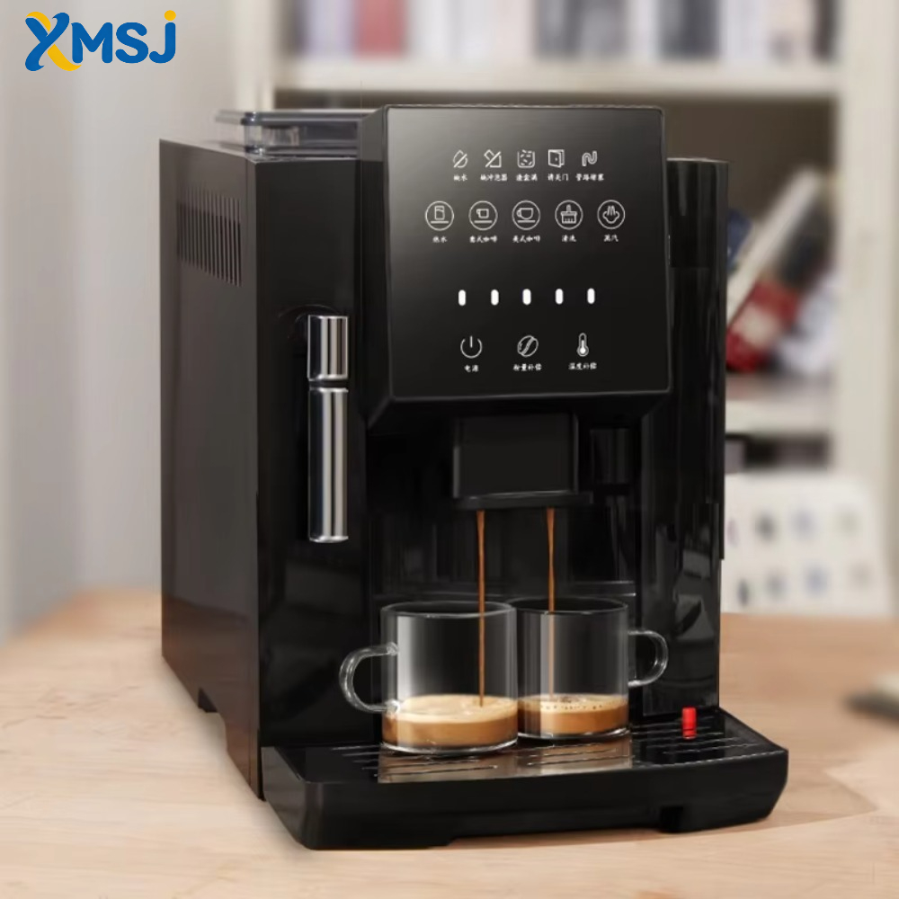 豪華な電気ドリップコーヒーメーカー醸造システム自動ミルク泡立て器商業イタリアコーヒーメーカー