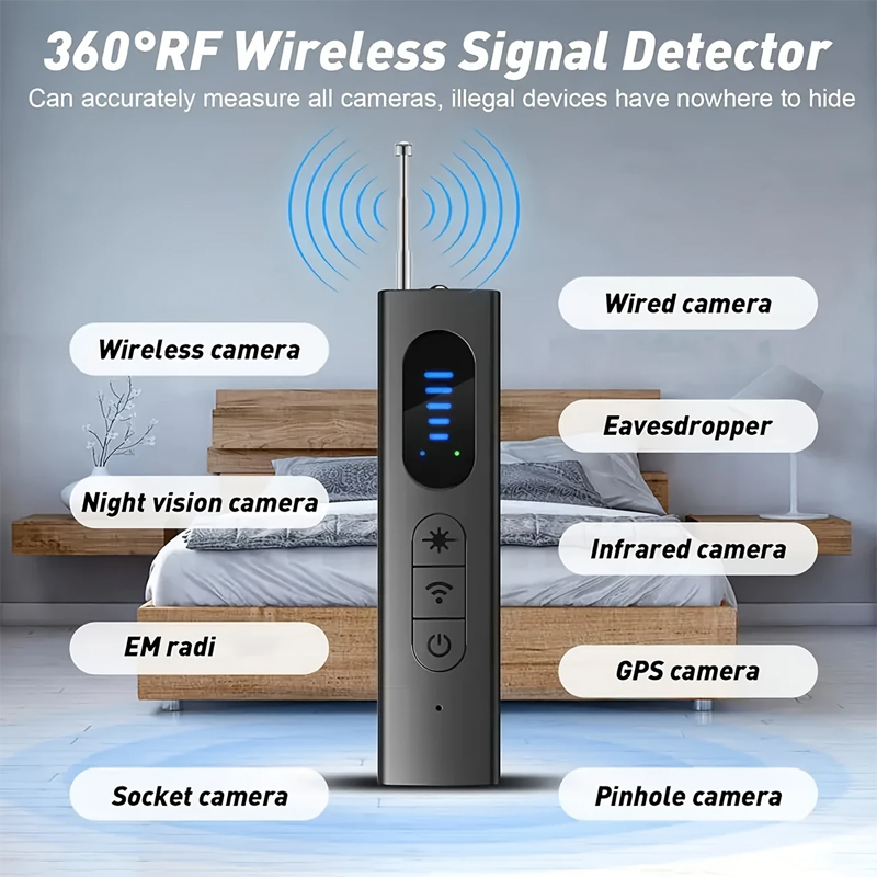 隠しカメラ検出器アンチスパイ車 GPS トラッカーリスニングデバイスバグ RF ワイヤレス全信号スキャナガジェットセキュリティ保護
