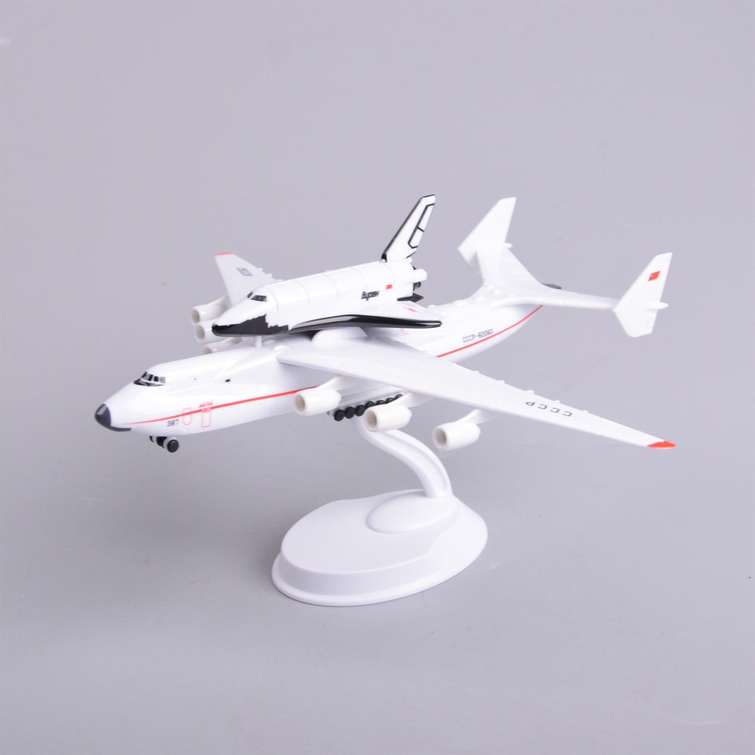 1/400 スケールアントノフ AN225 Mriya スペースシャトル大型輸送機モデルレプリカ飛行機おもちゃお土産趣味コレクションギフト