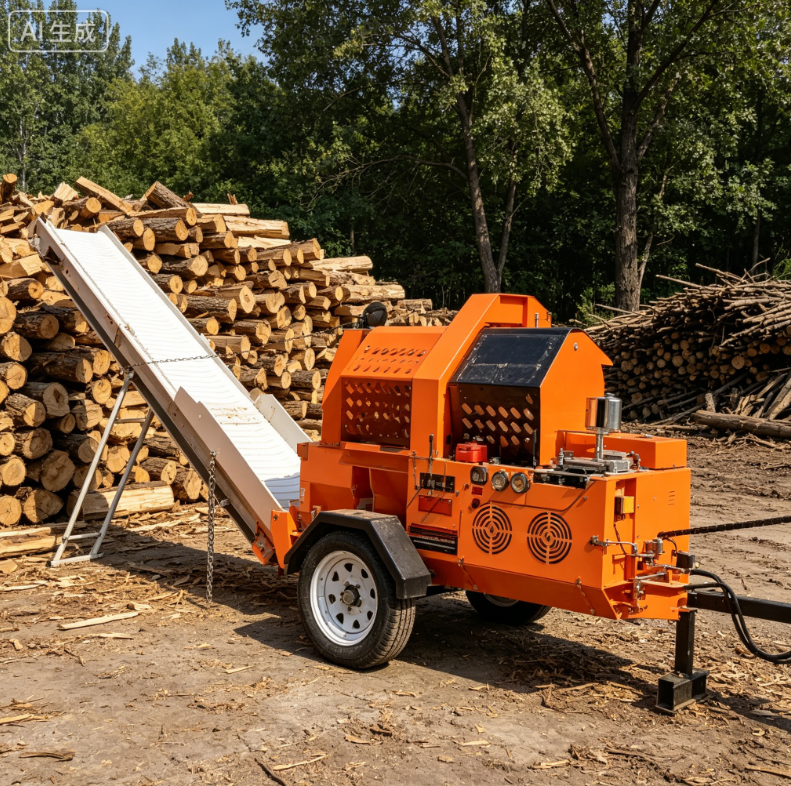 15HP 林業木材機械 20T ログスプリッター 1 年保証付き 薪プロセッサー モーターポンプギアベアリング付き