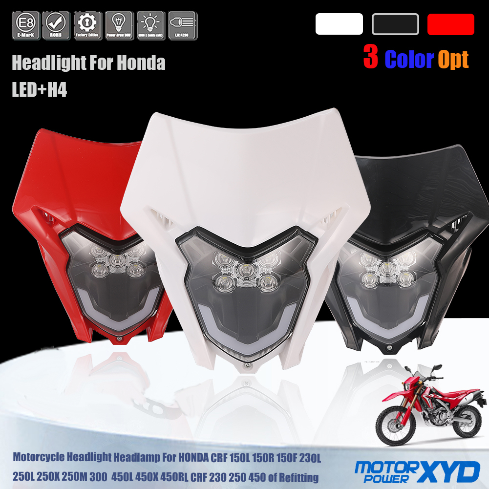 オートバイ LED ヘッドライトヘッドランプヘッドライトホンダ CRF150L 150R 150F 230L 250L 250X 250M 300 450L 450X 450RL の再装着