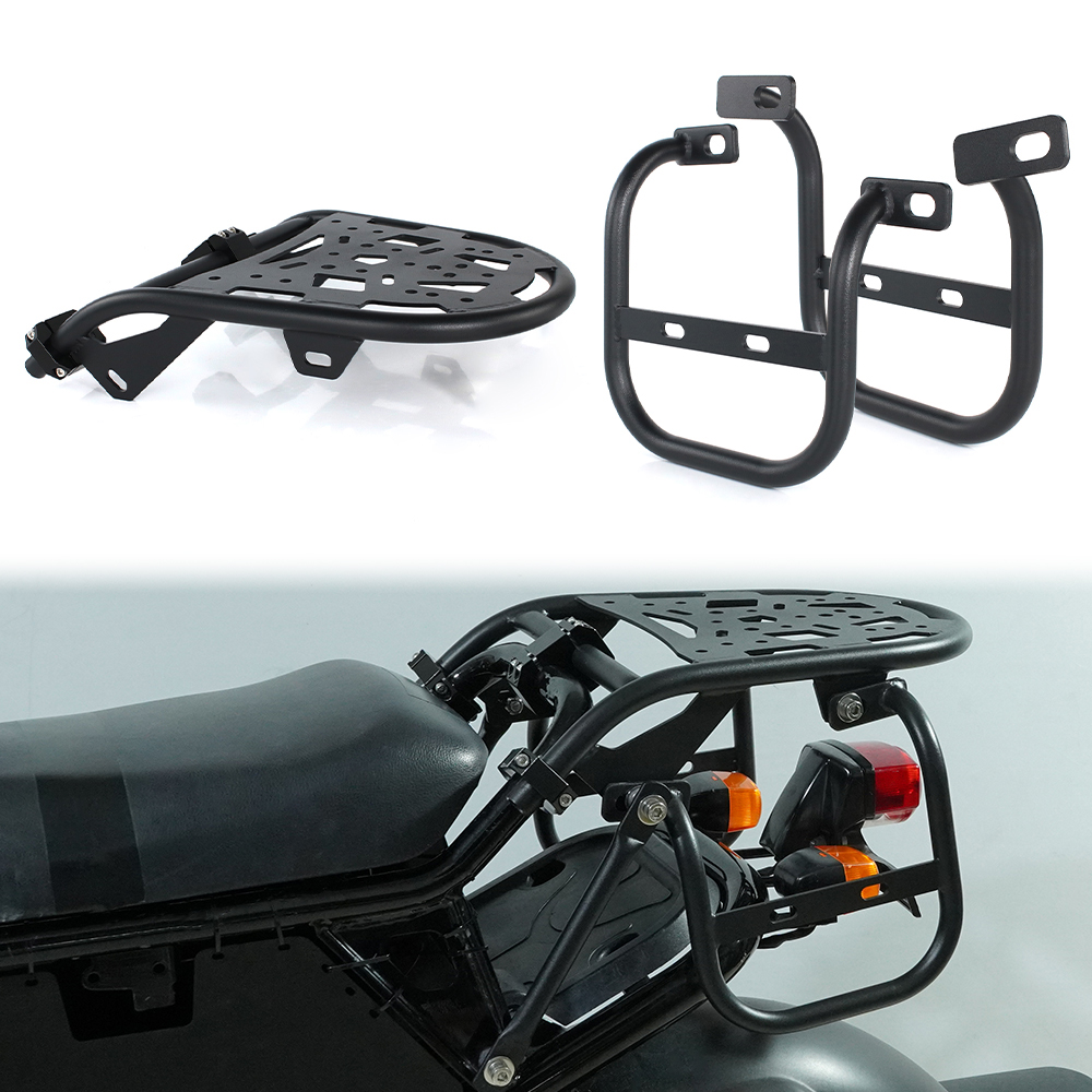 オートバイリアラック荷物ラックホンダラッカス 50 (ズーマー) 2003-2024 サドルバッグサポートラックパニアラックサイドキャリア