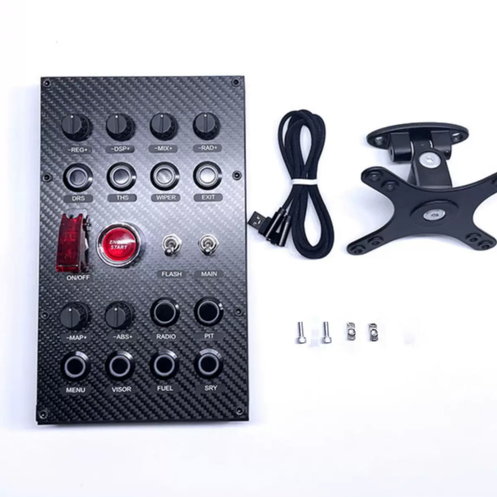SIMDT レーシングカーをシミュレートする中央コントロールボックスハブ多機能コントロールボタンボックス PC USB Thrustmaster Logitech 用