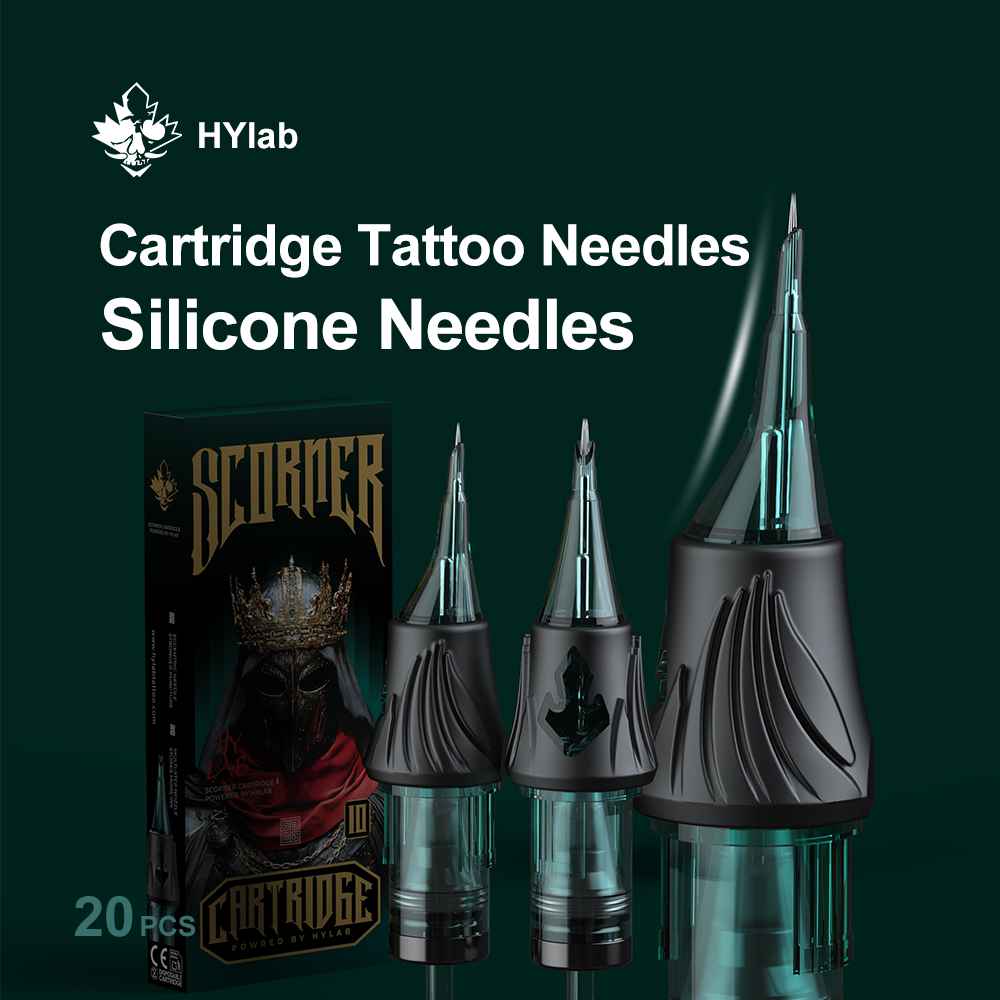 HYlab Scorner チーフボディアーティスト タトゥーニードル カートリッジライナー エチレンオキサイド滅菌 シニア安全カートリッジニードル ベスト