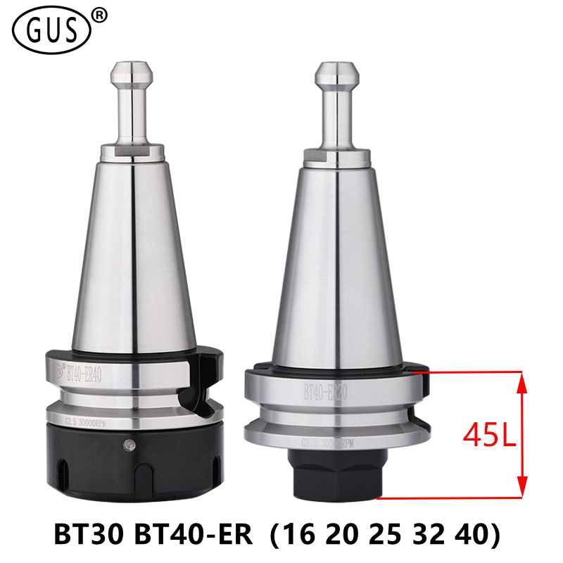 BT30 BT40 ER16 ER20 ER25 ER32 ER40 45L ショートツールホルダー ER コレットチャックフライス BT30 スピンドル CNC 機械旋盤ツールホルダー