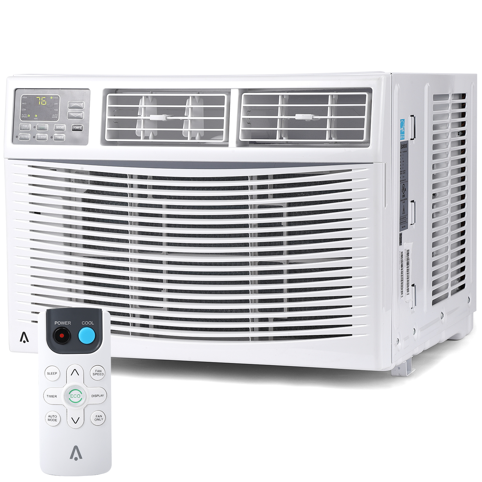 10,000 BTU ウィンドウ エアコン、450 平方フィート用の窓に取り付けられた部屋の急速冷却エアコン室内窓用エアコン 夏用 オートリスタート 3冷房