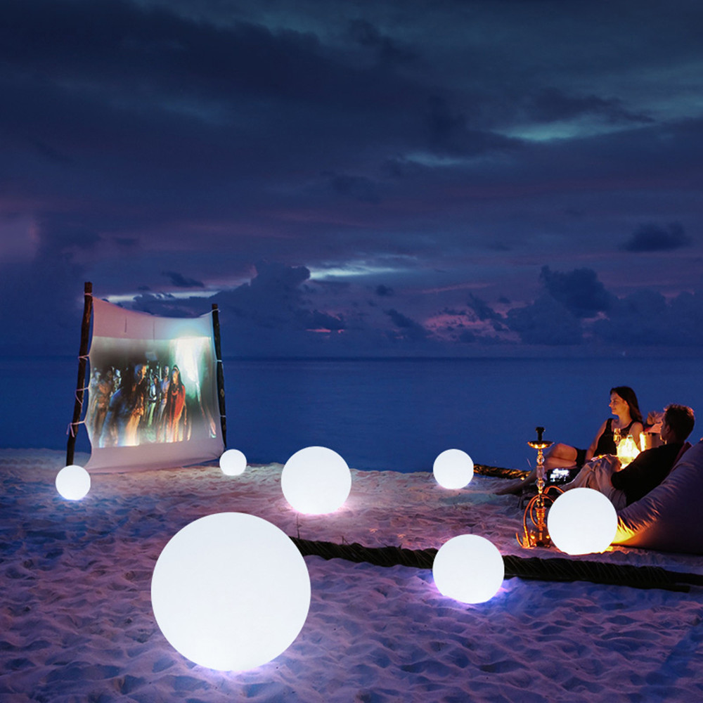 防水 LED ガーデンボールライト充電式景観照明芝生ランプ屋外パーティー結婚式バー庭