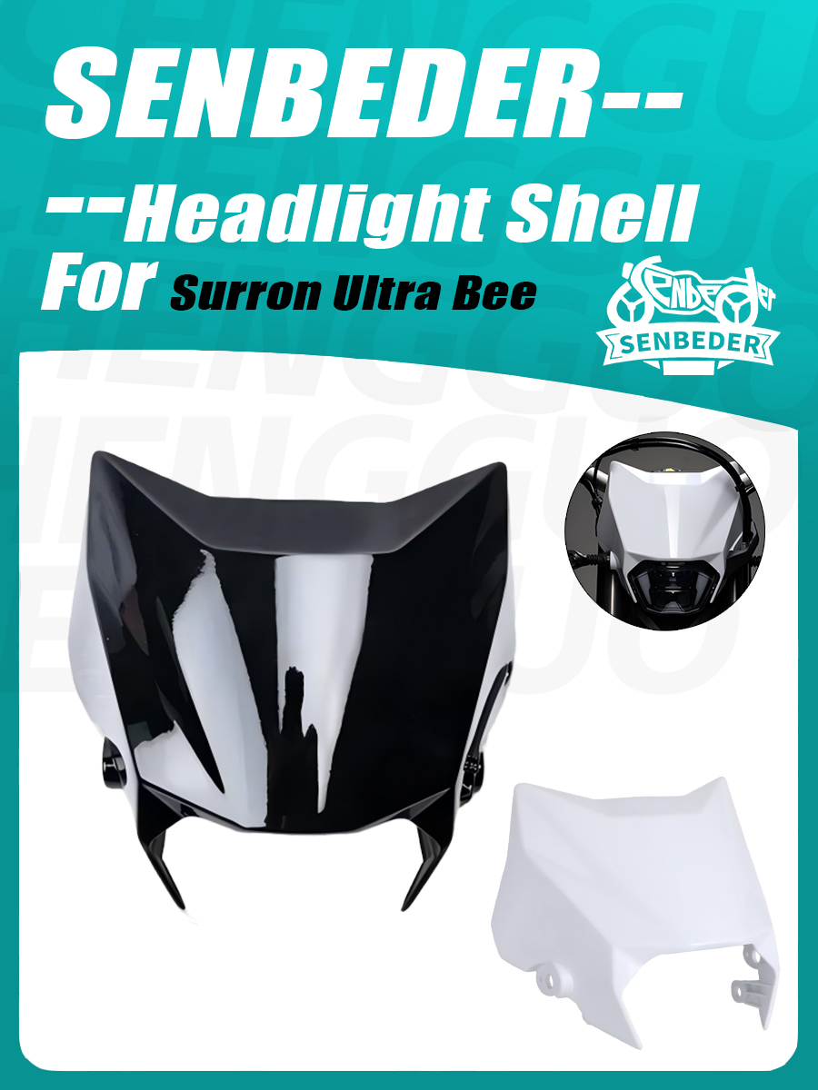 ユニバーサルオートバイヘッドライトカバー PP 素材ランププロテクターシェード Surron ウルトラビーダートピットバイクオフロード Accessori