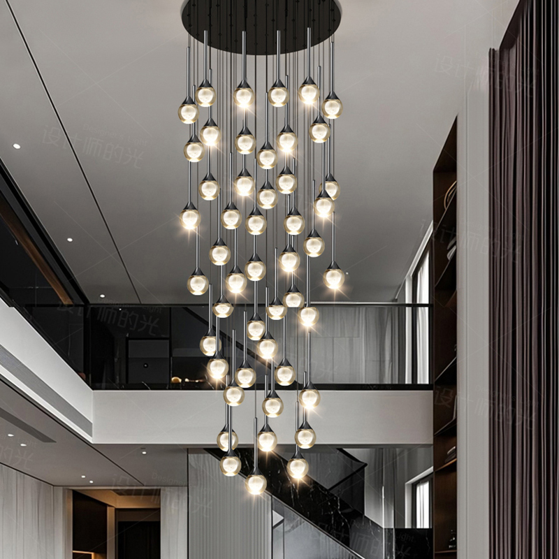 現代の家の装飾 LED ライトペンダントライトランプ forstaircase リビングルーム用シャンデリア吊り下げライト屋内照明