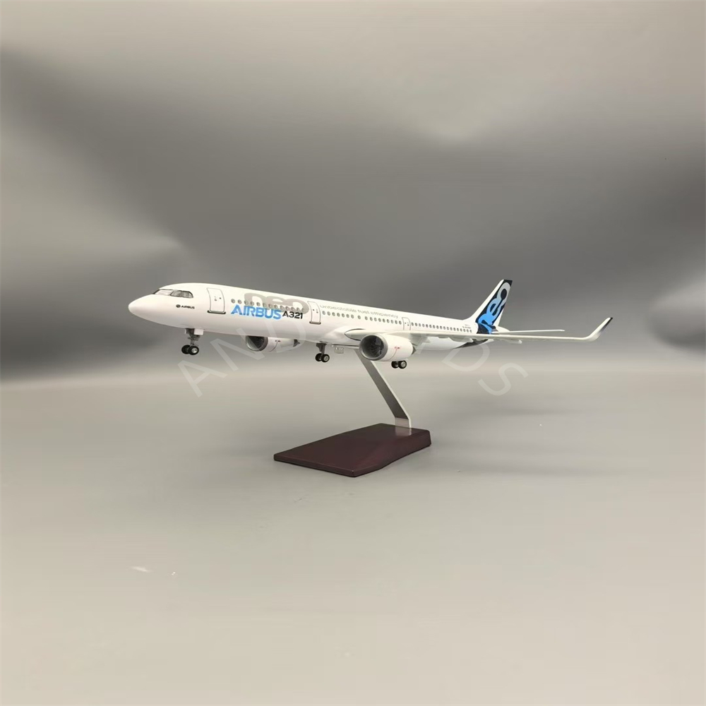 1:100 スケールエアバス A321 NEO プロトタイプ飛行機モデル航空 44 センチメートル飛行機樹脂おもちゃの航空機モデル航空ディスプレイギフト