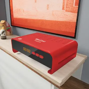 H.265 DVB-S2 ミニスポーツ受信機付きテレビボックス、USB Wi-Fi/LAN アダプター付属 DVB-S2 ミニ衛星受信機付きテレビボックス、無料チャンネル