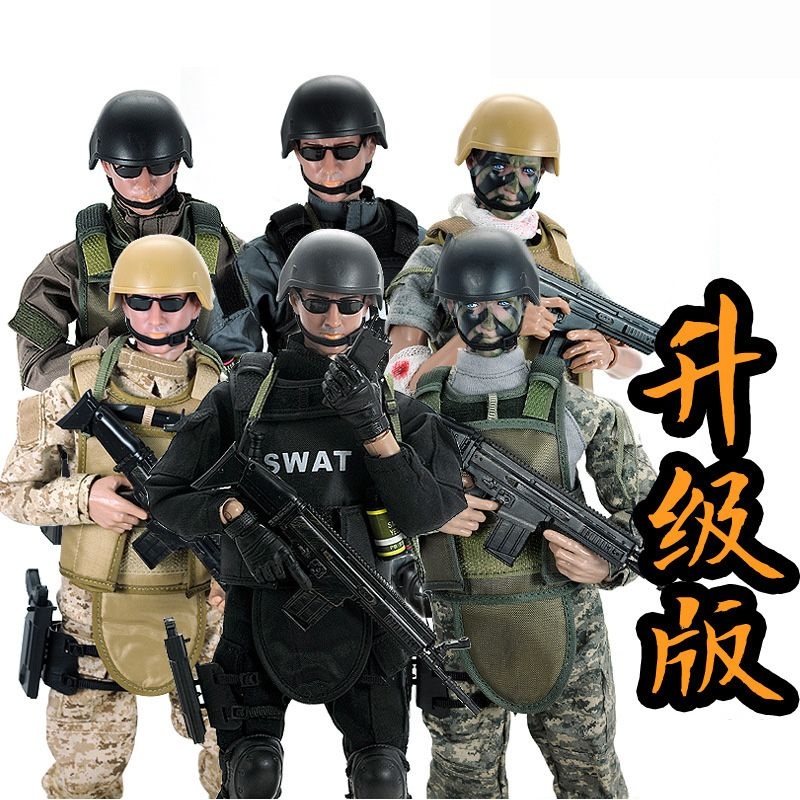 1/6 ネイビーシールズ米軍兵士 SDU SWAT 警察アクションフィギュア軍 30 センチメートル戦闘銃部隊モデルおもちゃ