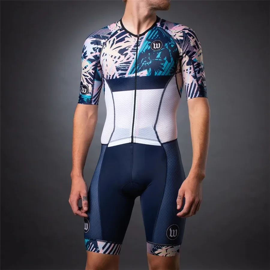 Wattie インク男性スキンスーツサイクリングジャージ Ropa Conjunto Ciclismo Hombre バイクスポーツウェアタイツキット Mtb ジャンプスーツトライアスロンスーツ 2022