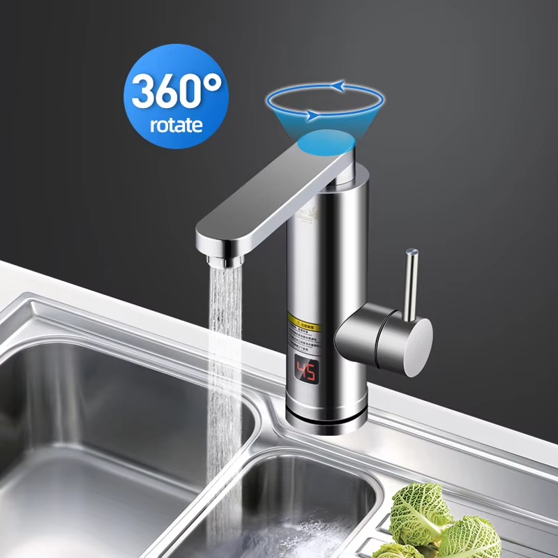 3000 ワット電気タンクレス給湯器蛇口温度表示キッチンタップ流れる電気シャワー蛇口