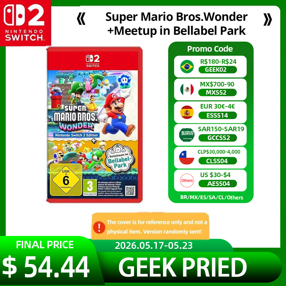 スーパー マリオ ブラザーズ ワンダー ミートアップ in ベラベル パーク - Nintendo Switch 2 ゲームのお買い得情報 - Nintendo NS2 フィジカル カード ゲーム アドベンチャー