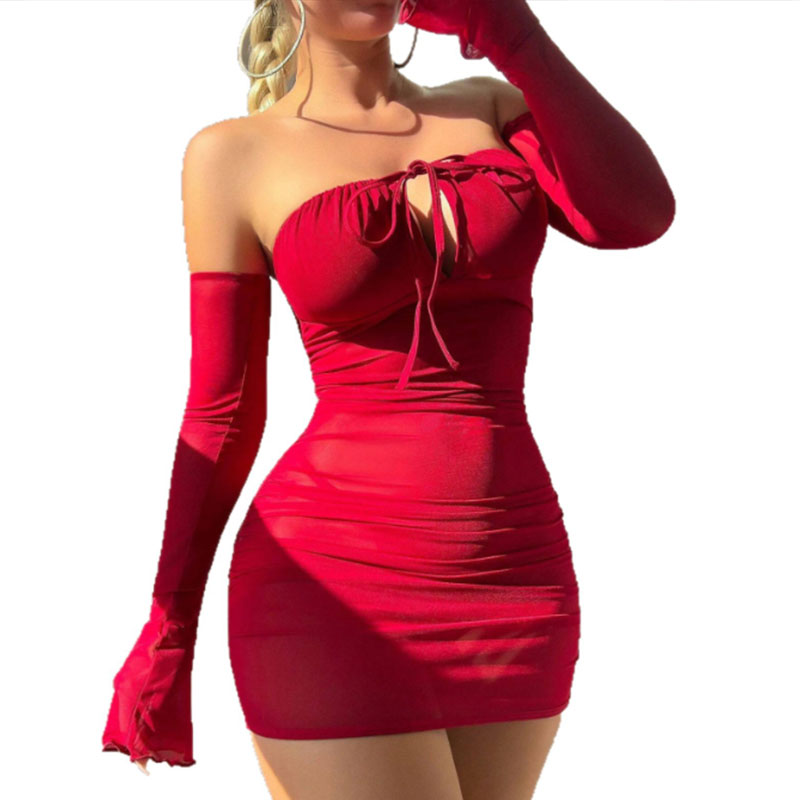 Fancy Bra Set Women Erotic Slim Fit Lingerie With Gloves  Sexy Underwear Set Crotchless Nightdress Sexy Outfit Bilizna Intimate