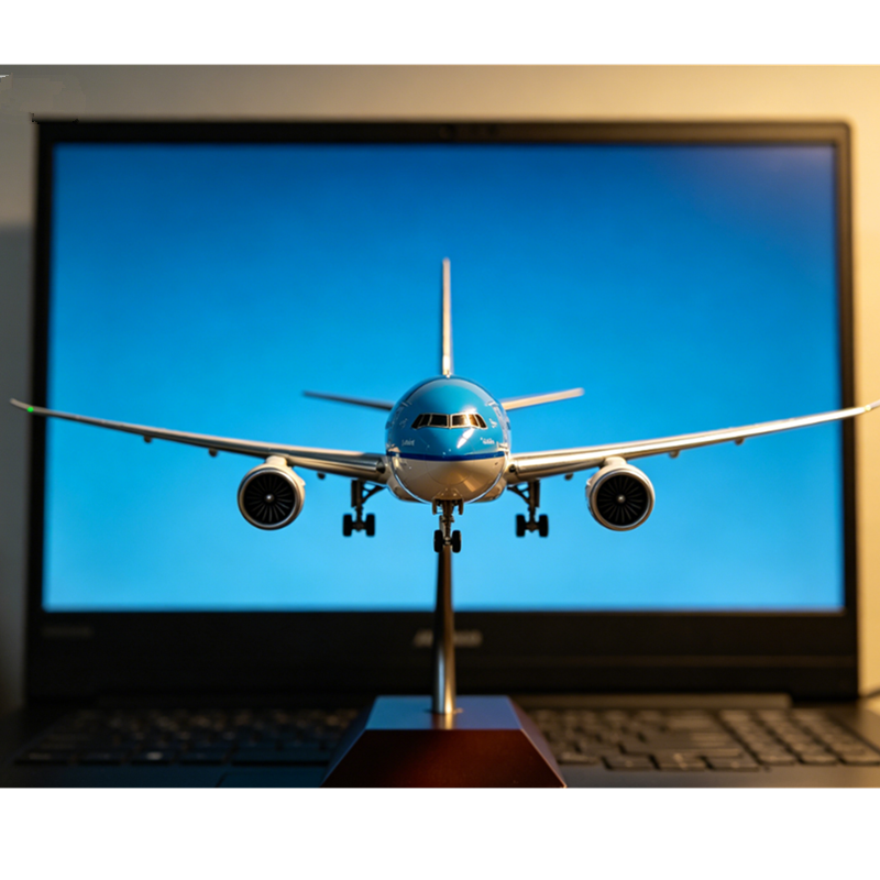 1/157 スケール 47 センチメートル飛行機 MD11 KLM オランダ航空モデル W ライトホイールダイキャスト樹脂飛行機コレクションディスプレイギフト用