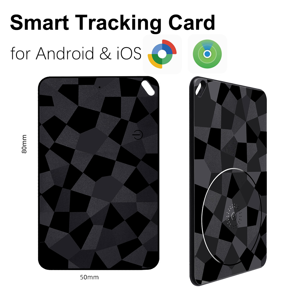 スマートウォレットトラッカー充電式デュアルシステムアイテムファインダーApple Find Myと互換性あり