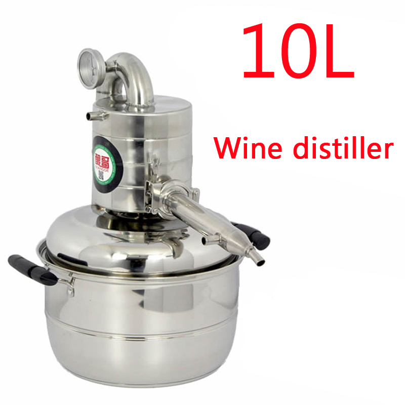 10L 2.64GAL 水アルコール蒸留器自家製キットスティルワイン製造エッセンシャルオイルボイラー 110 V / 220 V
