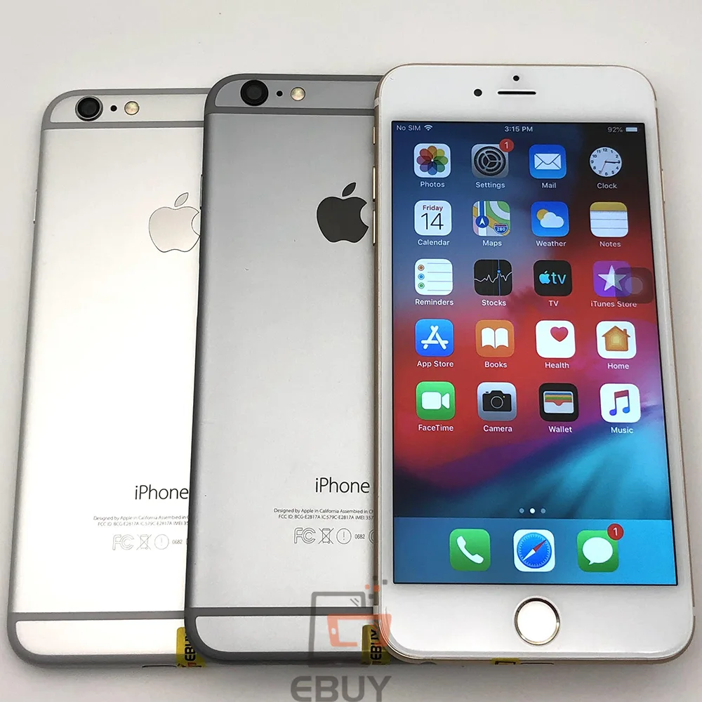 Apple オリジナル iPhone 6 Plus モバイル携帯電話 5.5 "8MP ROM 16/64/128GB デュアルコア IOS 指紋認証 4G LTE ロック解除 6P 携帯電話