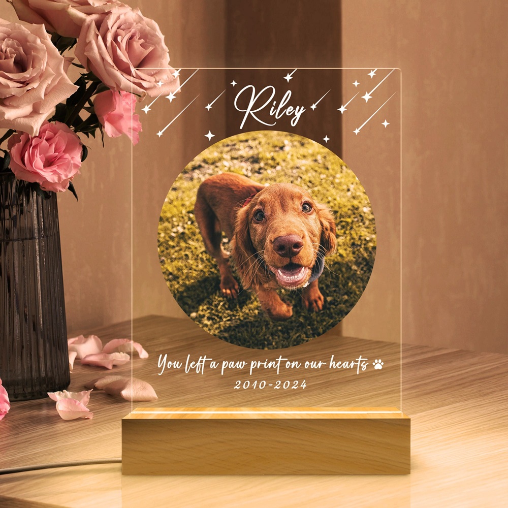 ペットメモリアルギフトカスタムペット写真プラーククリスマスパーソナライズフレームお悔やみのギフト猫犬ペットロスクリスマスギフト