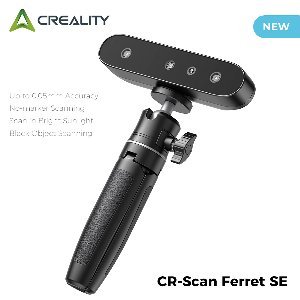 Creality CR-Scan フェレット SE 3D スキャナポータブルハンドヘルドスキャナ 30FPS クイックスキャン 0.1 ミリメートル精度 24 ビットフルカラースキャン