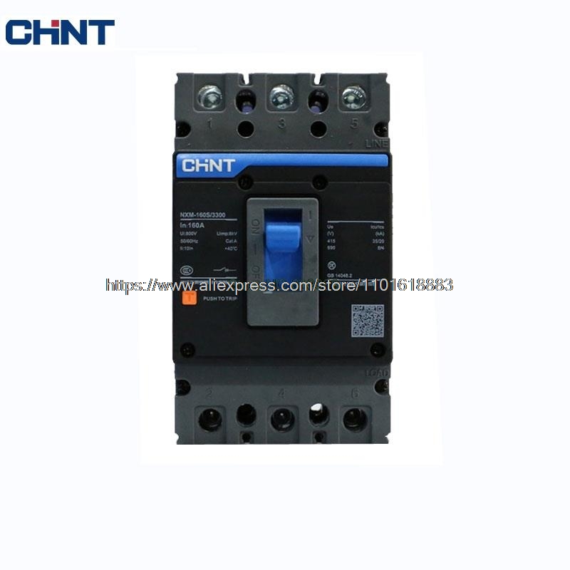オリジナル CHNT 160A 175A 200A 225A 250A MCCB 成形ケースサーキットブレーカーエアスイッチ 3P NM1 NXM NXM-125S/3300 NXM-160S/3300 CHINT
