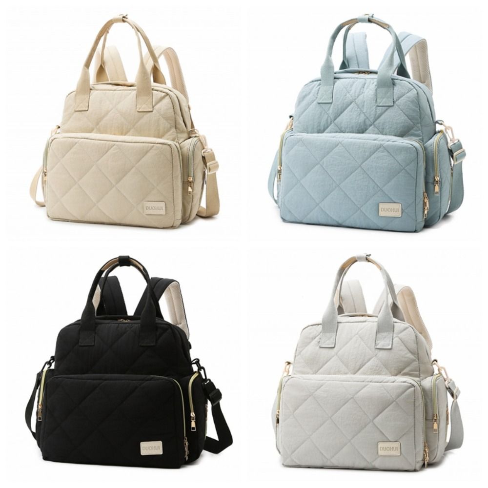 新しいマルチコンパートメントママバッグ軽量防水おむつバッグ防滴大容量トラベルバックパック女性