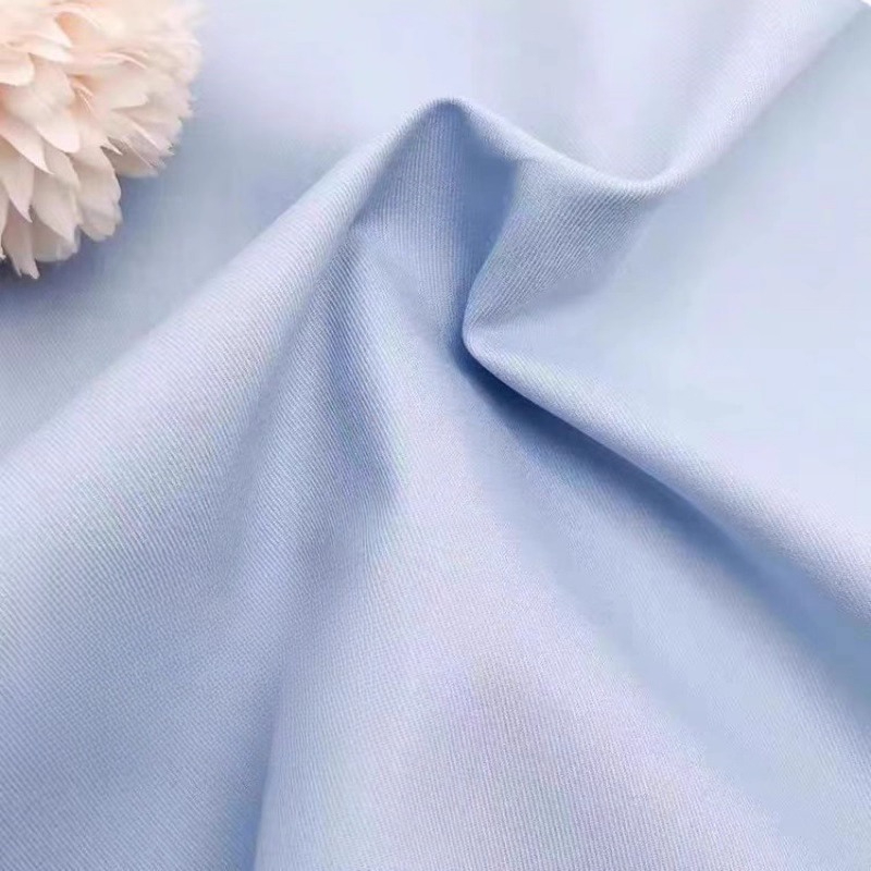 ツイルリヨセル綿砂洗浄純粋な綿生地無地シャツ非弾性ドレスパンツファッショナブルな服の生地
