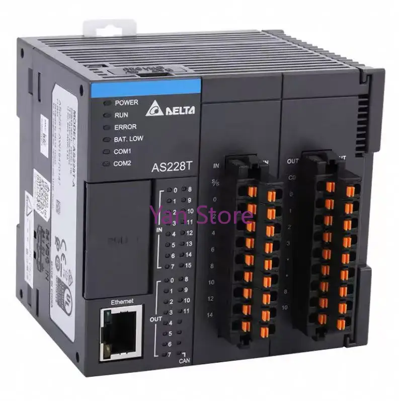 デルタ AS300 AS200 AS228 AS228t As228p Ax 308e AS228ra AS524C PLC ロジック コントローラー サポート EthterCAT CANopen イーサネット Wifi