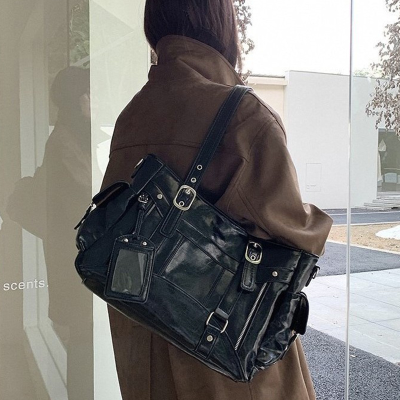 ファッション Pu レザー女性のショルダーバッグレジャークロスボディバッグハンドバッグ女性デザイナーの高級女性の大容量トートバッグ