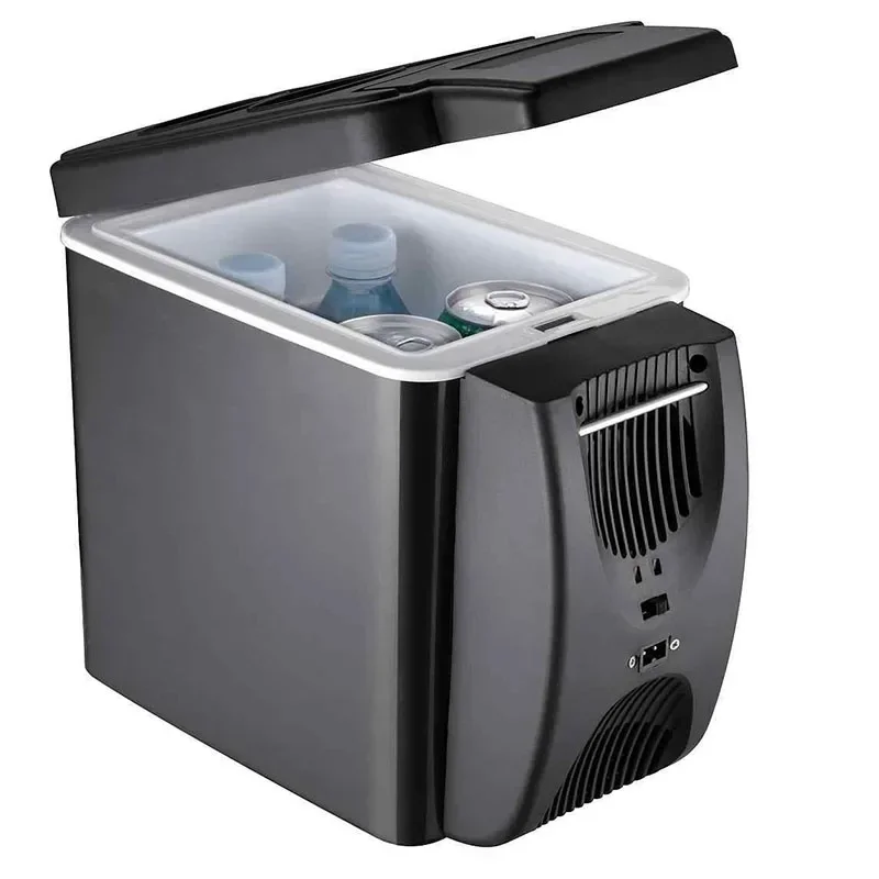 新しい 6L ポータブルコンパクトミニ冷蔵庫 12V 車の冷蔵庫冷凍庫キャンプ旅行電気クールボックス夏の屋外冷蔵庫